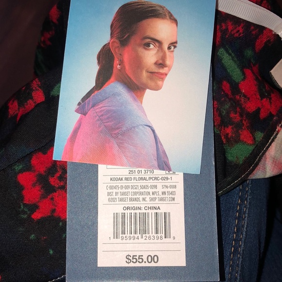 Rachel Comey x Target Women's Floral Print Volume 3/4 Sleeve Dress - Picture 4 of 8